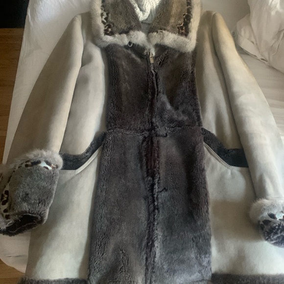 Fur coat 100% lambskin - Picture 3 of 14